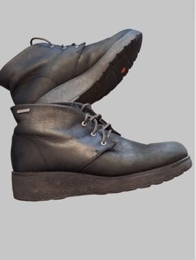 Rockport Black Leather Lace-Up Ankle Boots Woman's Size 9